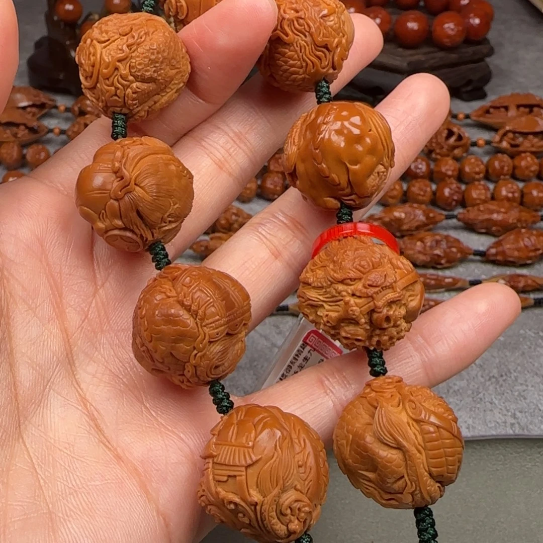 手串/手链橄榄核龙生九子题材手串