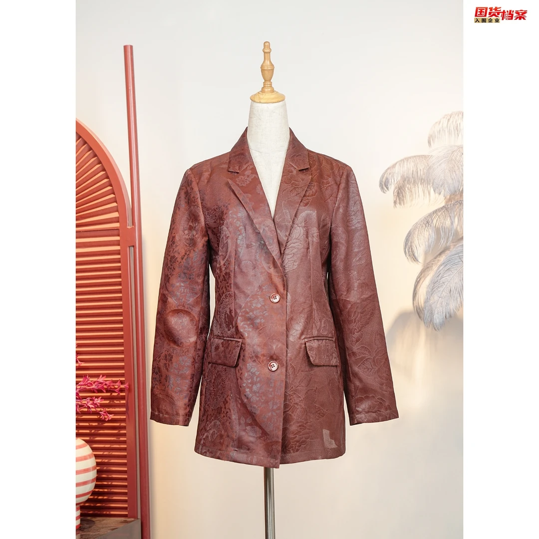 【万象有衣】妙法&牡-原创设计师款走秀款西装外套7881