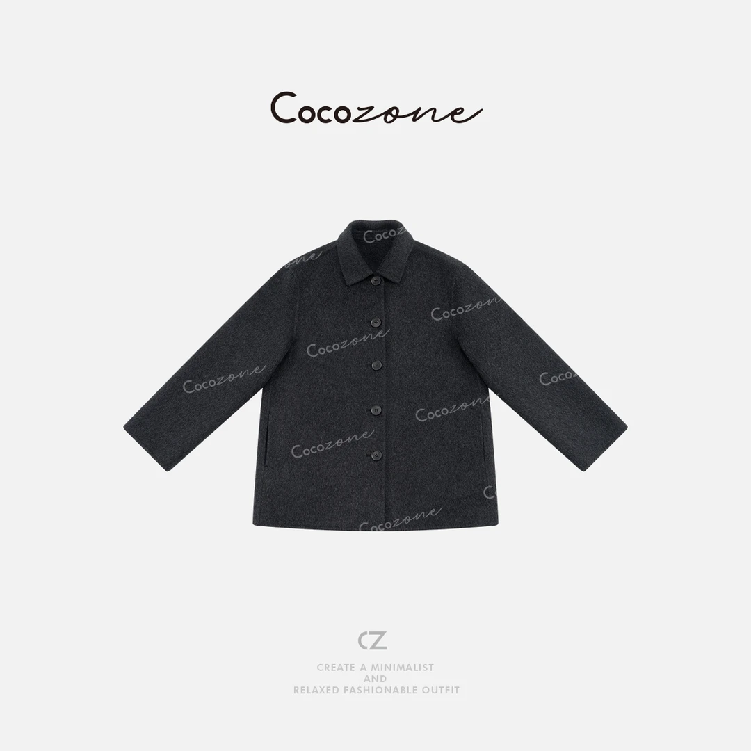 COCO ZONE刘一一 “柏林大衣”绵羊毛混纺极致轻盈外套 CD2A1440