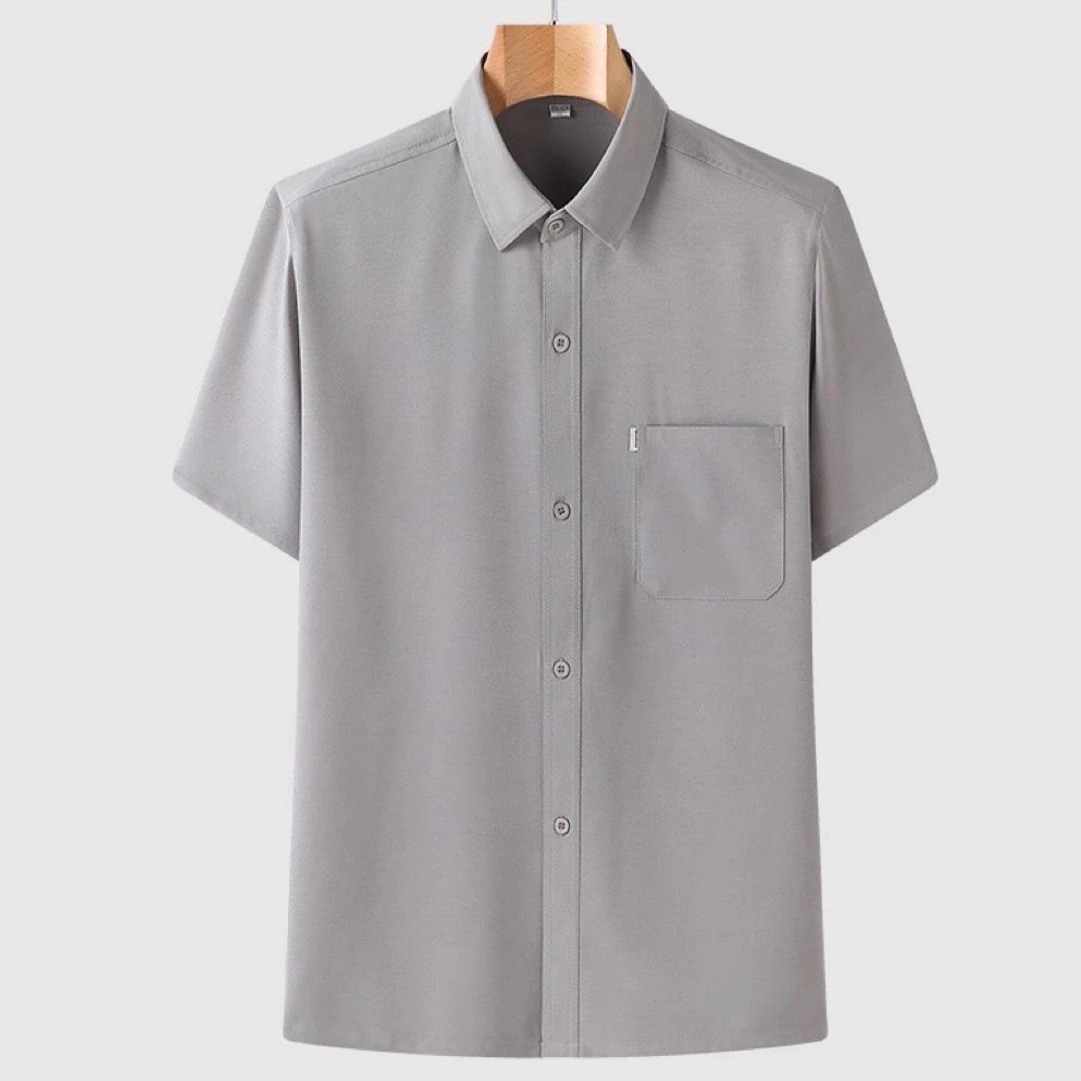 【北部庄园】夏季男士商务休闲简约透气舒适短袖衬衫/2011