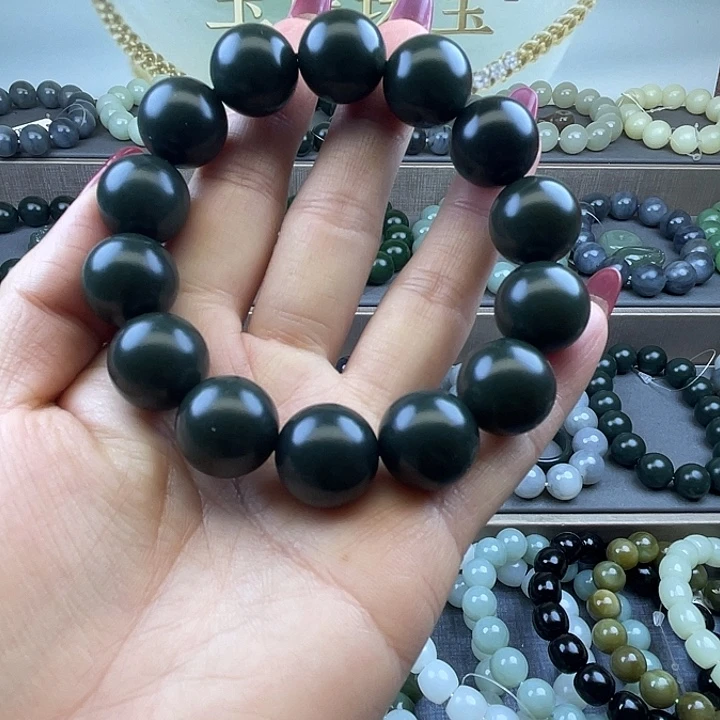 和田玉未镶嵌手链