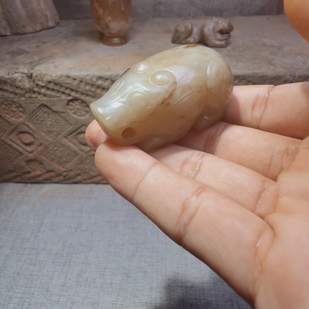 m***a和田玉（糖玉）未镶嵌挂件