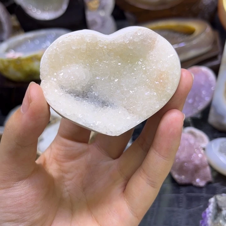 发饰未镶嵌水晶白晶爱心