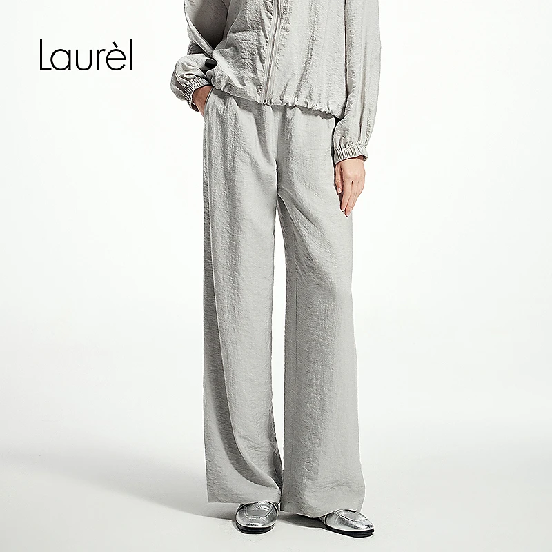 【芮动系列】Laurel劳芮25春新款云雾丝轻户外阔腿裤女LWL361K04200