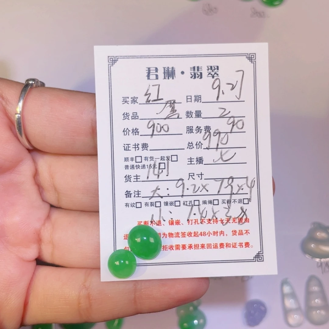 红***️翡翠未镶嵌颈饰裸石