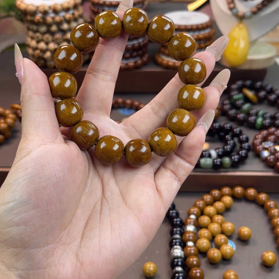 橄榄核手串/手链爱**昧紫金鼠实心16