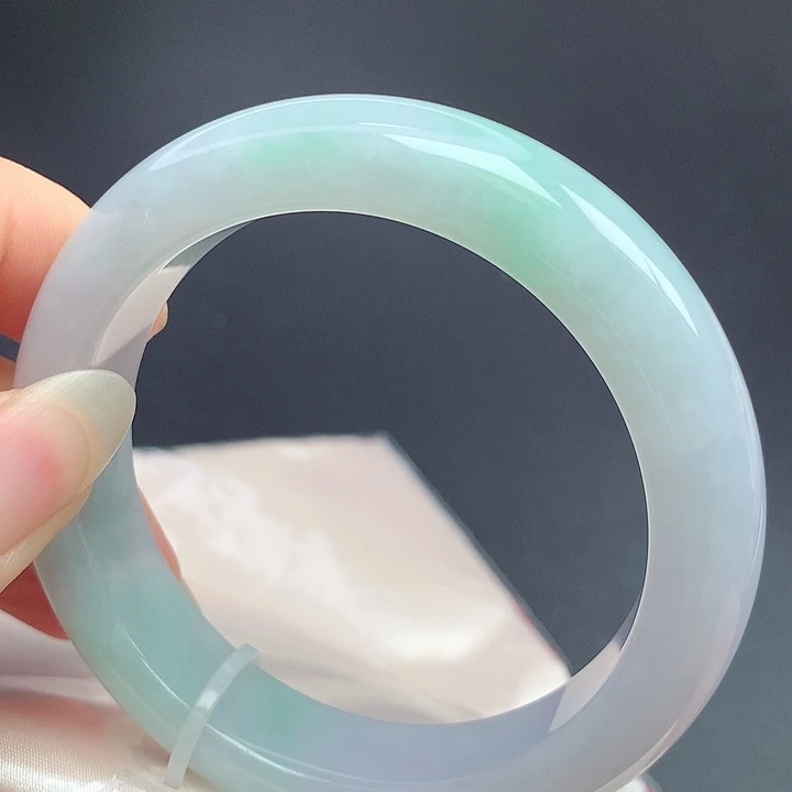 翡翠未镶嵌手镯55.7圈口