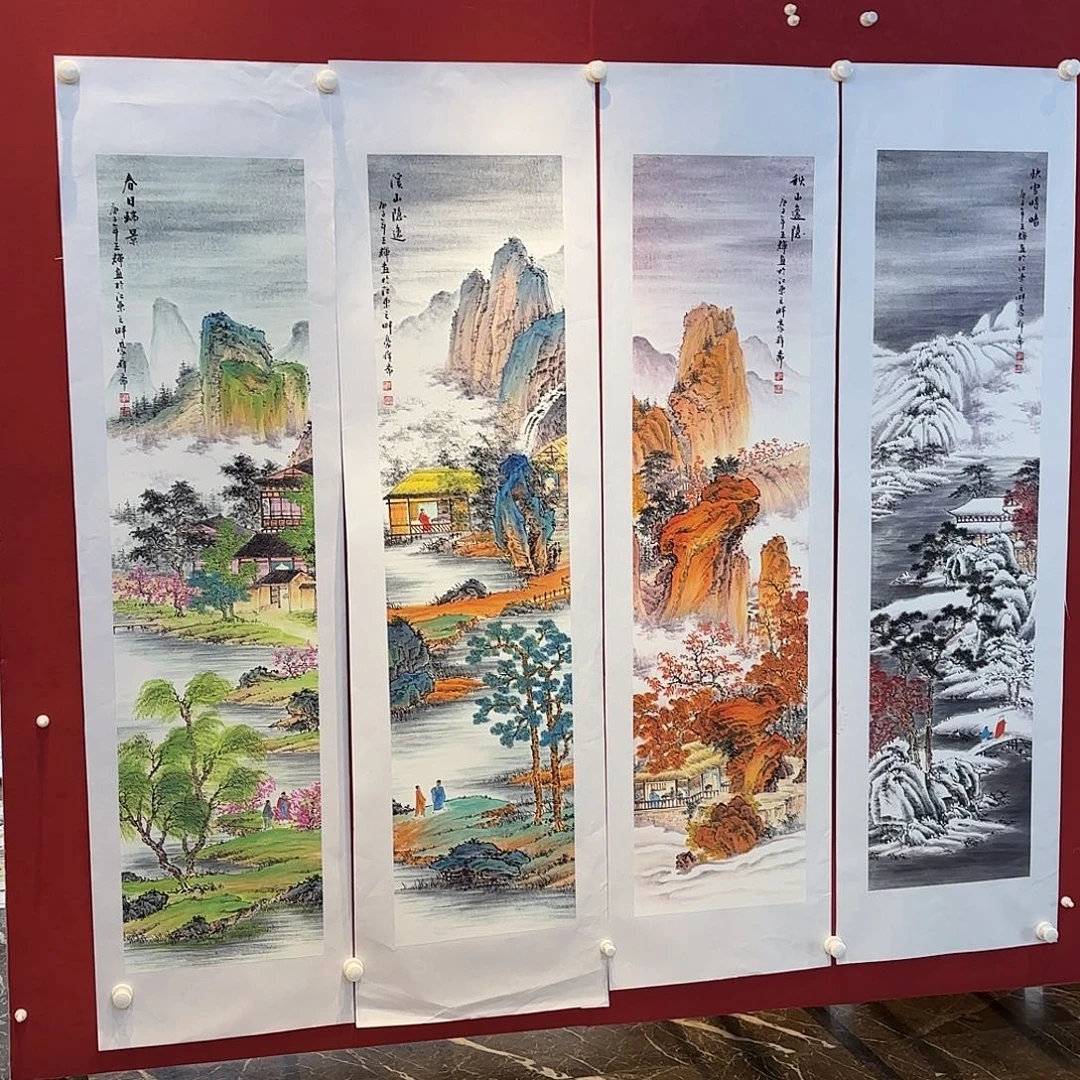 横款精品书画作品欣赏与交流作品