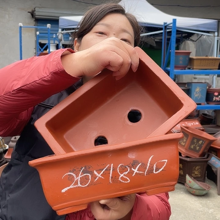 26+26红马槽花盆紫砂花盆