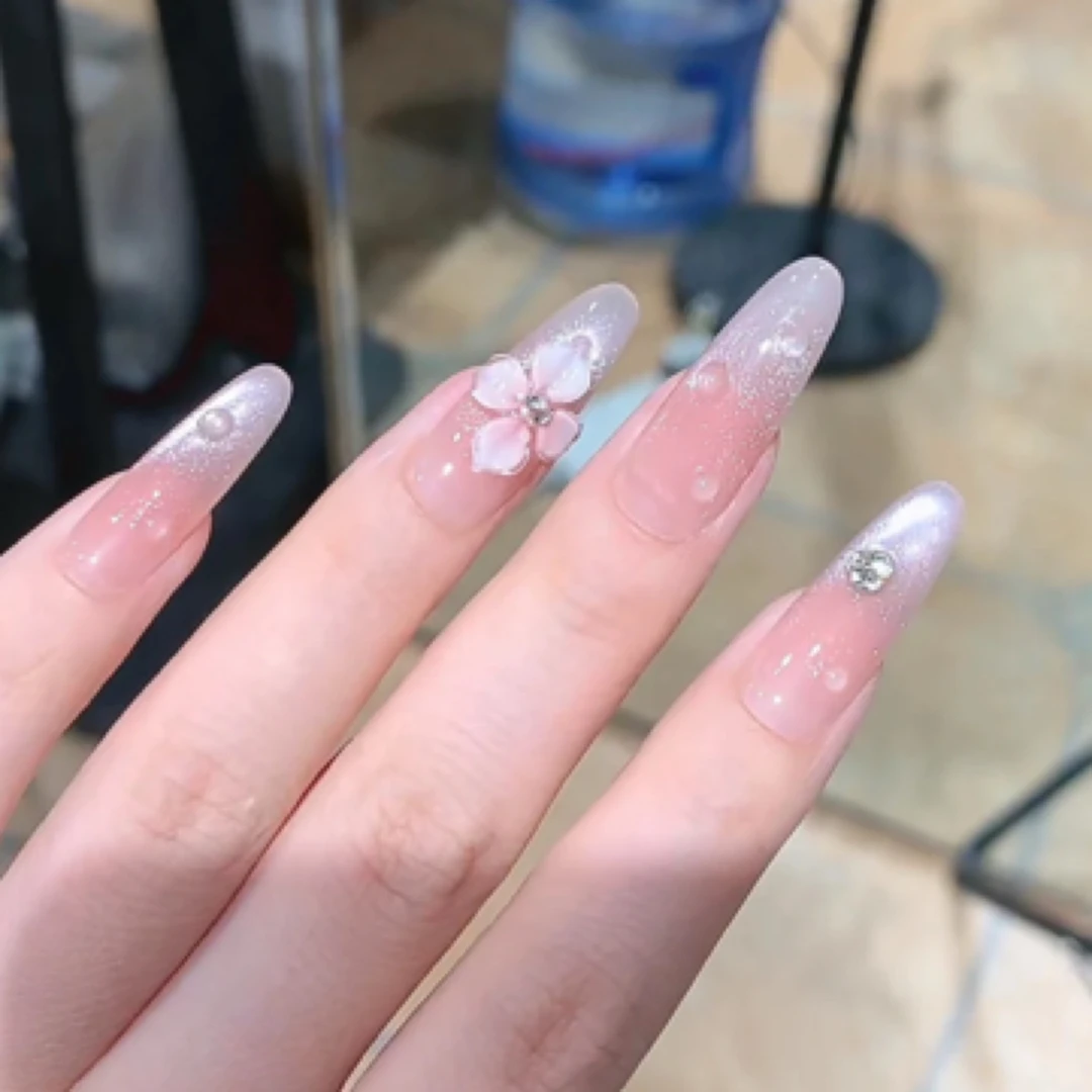 【冰花】纯手工制作可拆卸穿戴甲10片