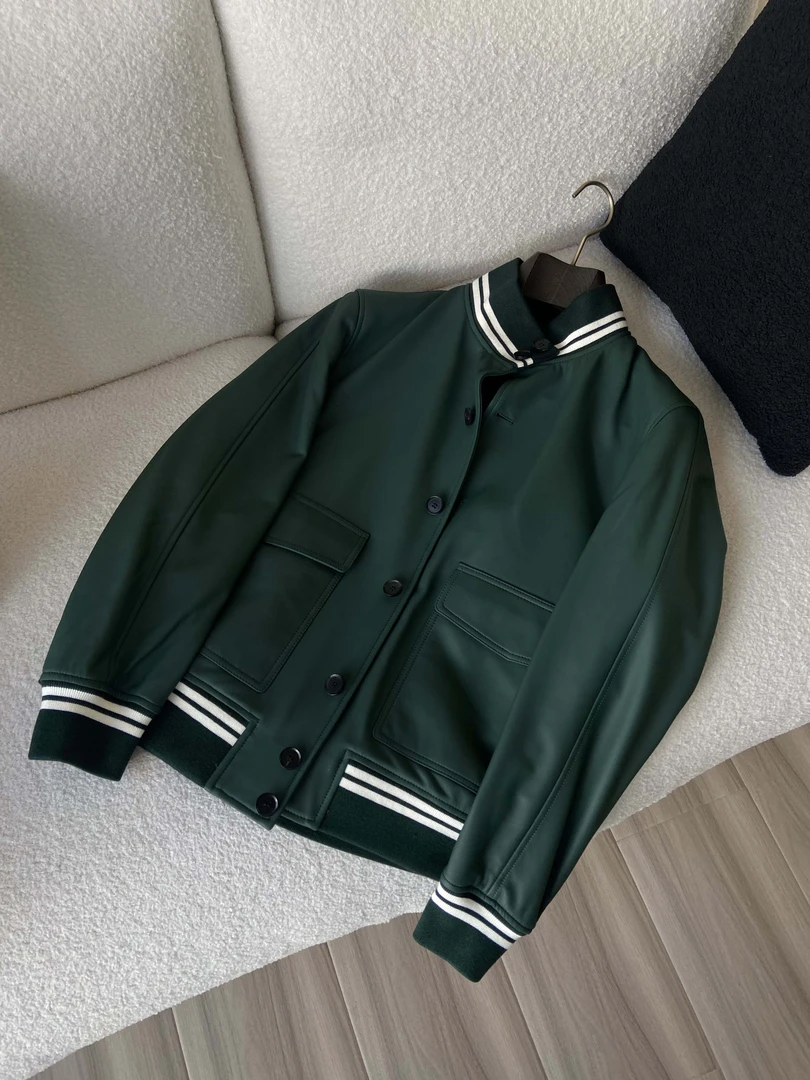 DIERTUUO迪途-男士早春时尚休闲百搭修身潮流双色羊皮皮衣83097