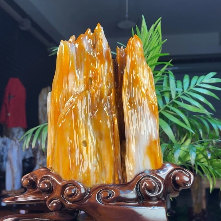 光***少硅化玉（树化玉）未镶嵌珠宝奇石