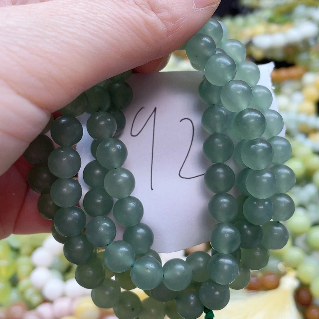 合金蛇纹石玉手链