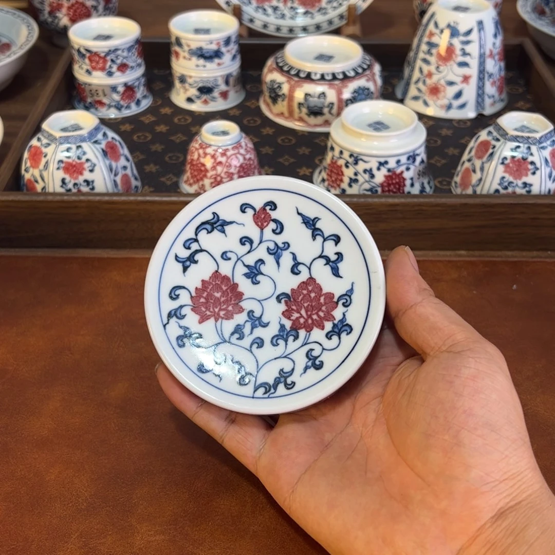 摆件微瑕景德镇陶瓷手绘作品