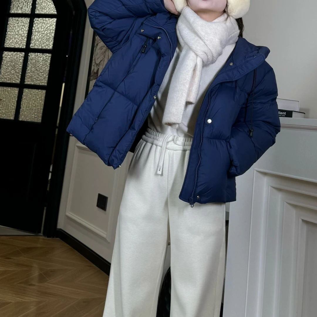 【PGXIAOM】mini定制蓝黑两色连帽 短款羽绒服YR5546