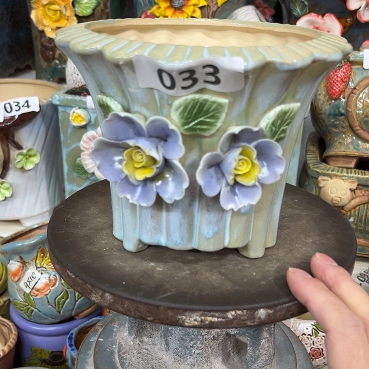 紫砂花盆粗陶材质多肉花盆