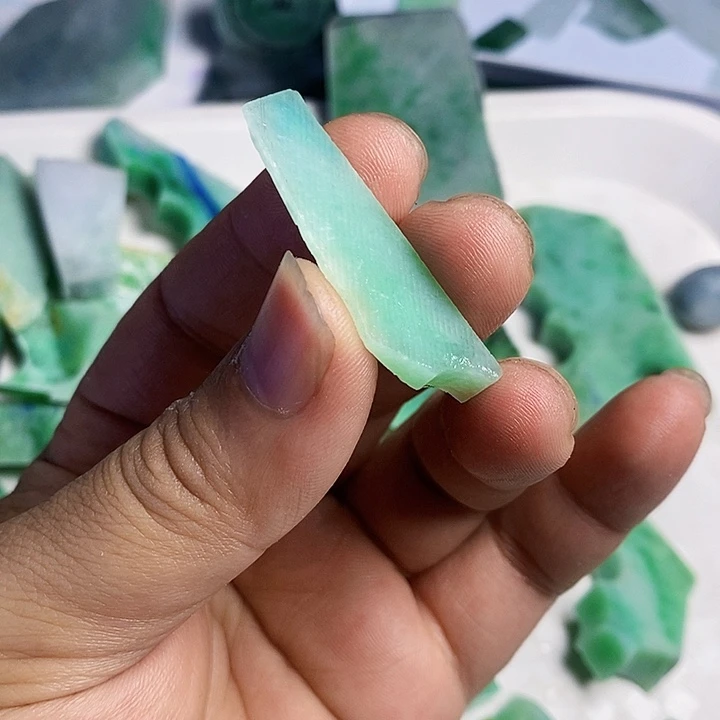 翡翠散珠天然翡翠A货挂件