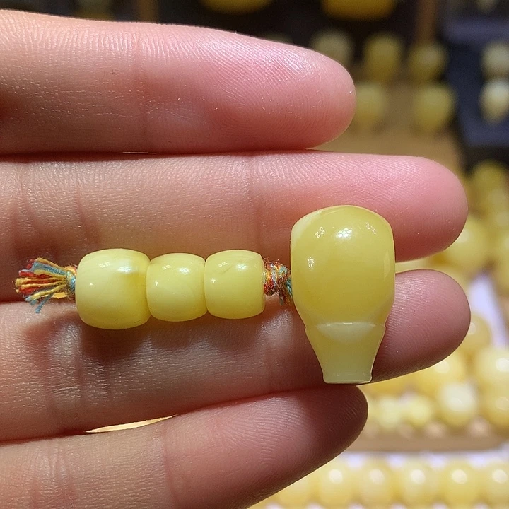 蜜蜡未镶嵌裸石天然俄料白花蜜蜡直切套装8-11.6左右