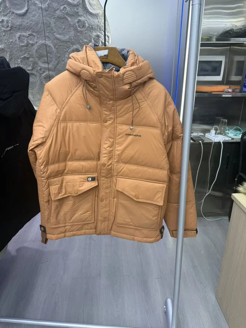 382羽服男秋冬款2025新款男士上衣高级感工装外套痞帅