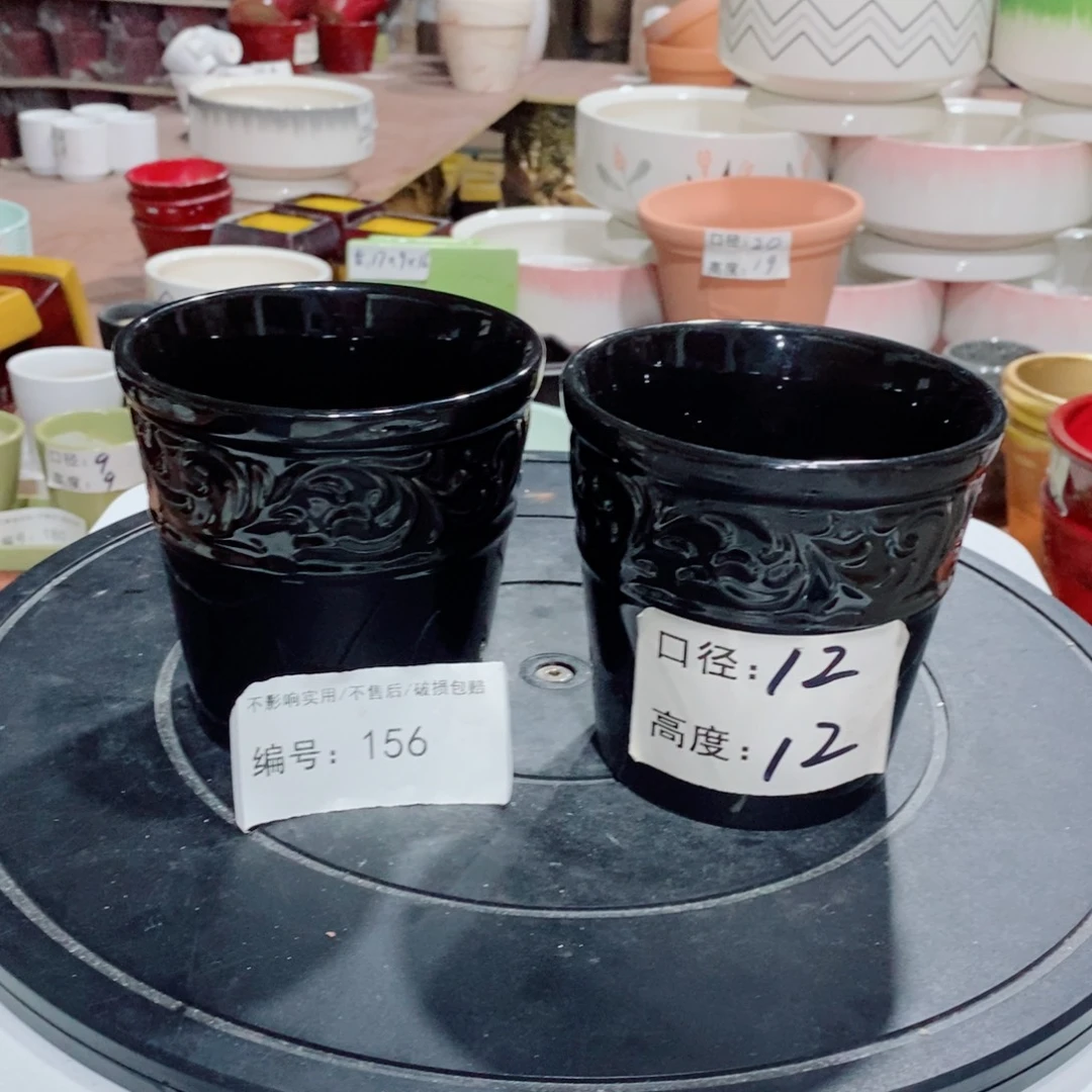 微瑕花盆-156-口12×12-2个