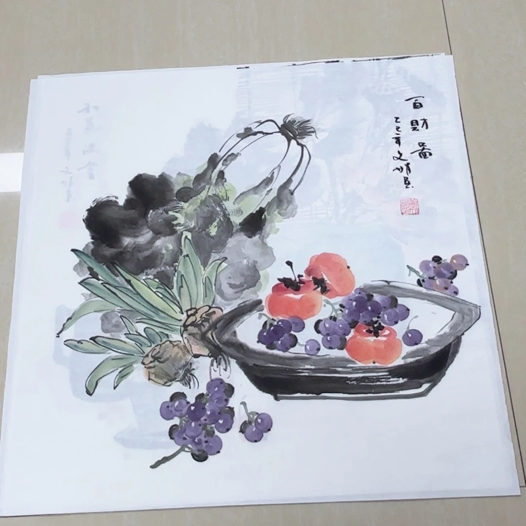 国画国画作品多次