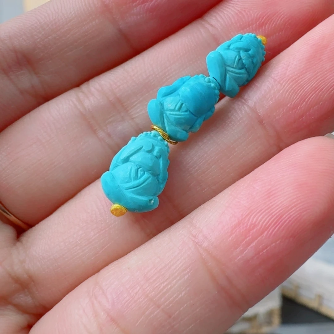 绿松石未镶嵌挂件