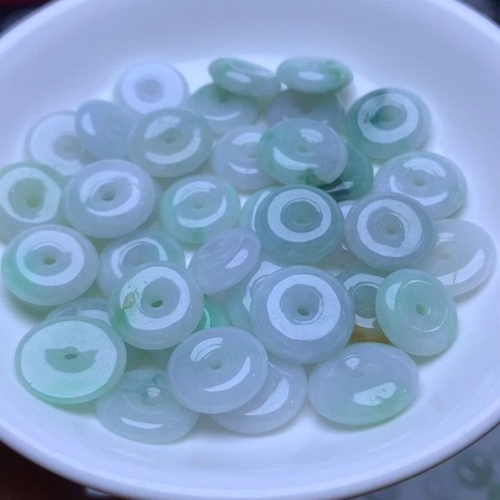 散珠翡翠卡13冰平安扣10个
