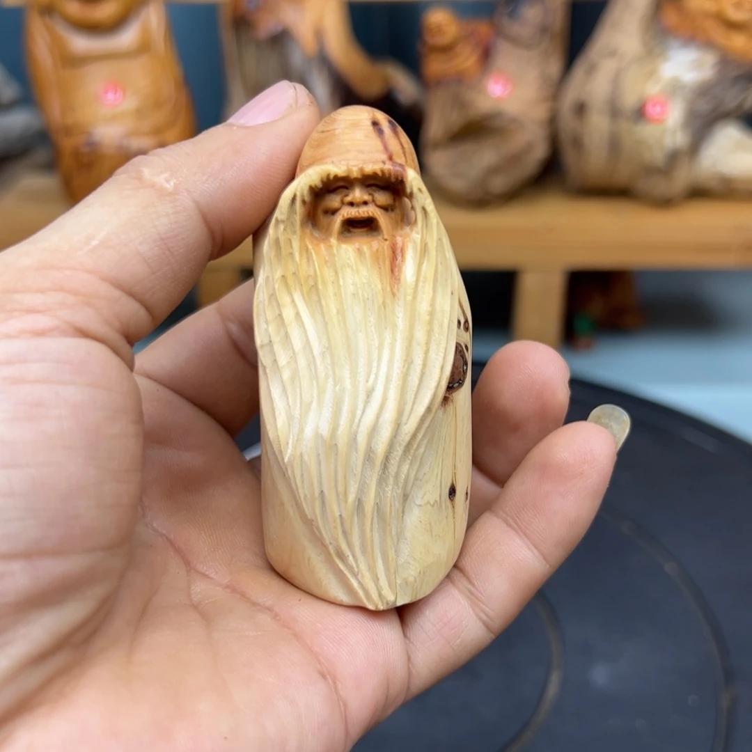 木和***飞崖柏木摆件手把件