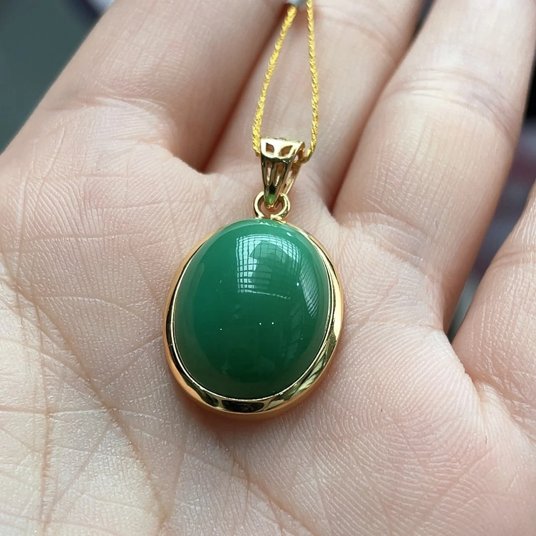 银S925镶嵌绿松石颈饰