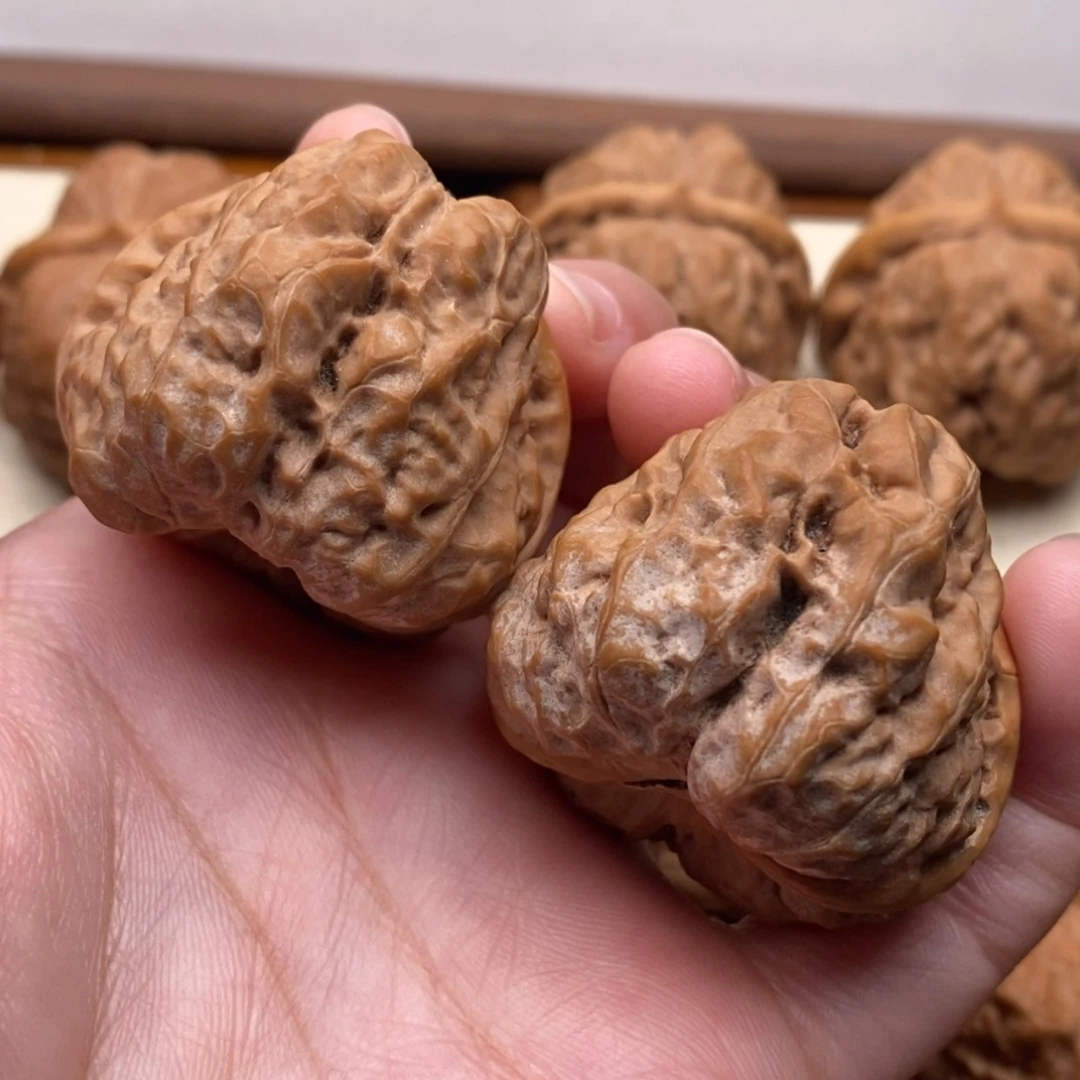 【闪购商品】把件文玩核桃三角蛙边39左右