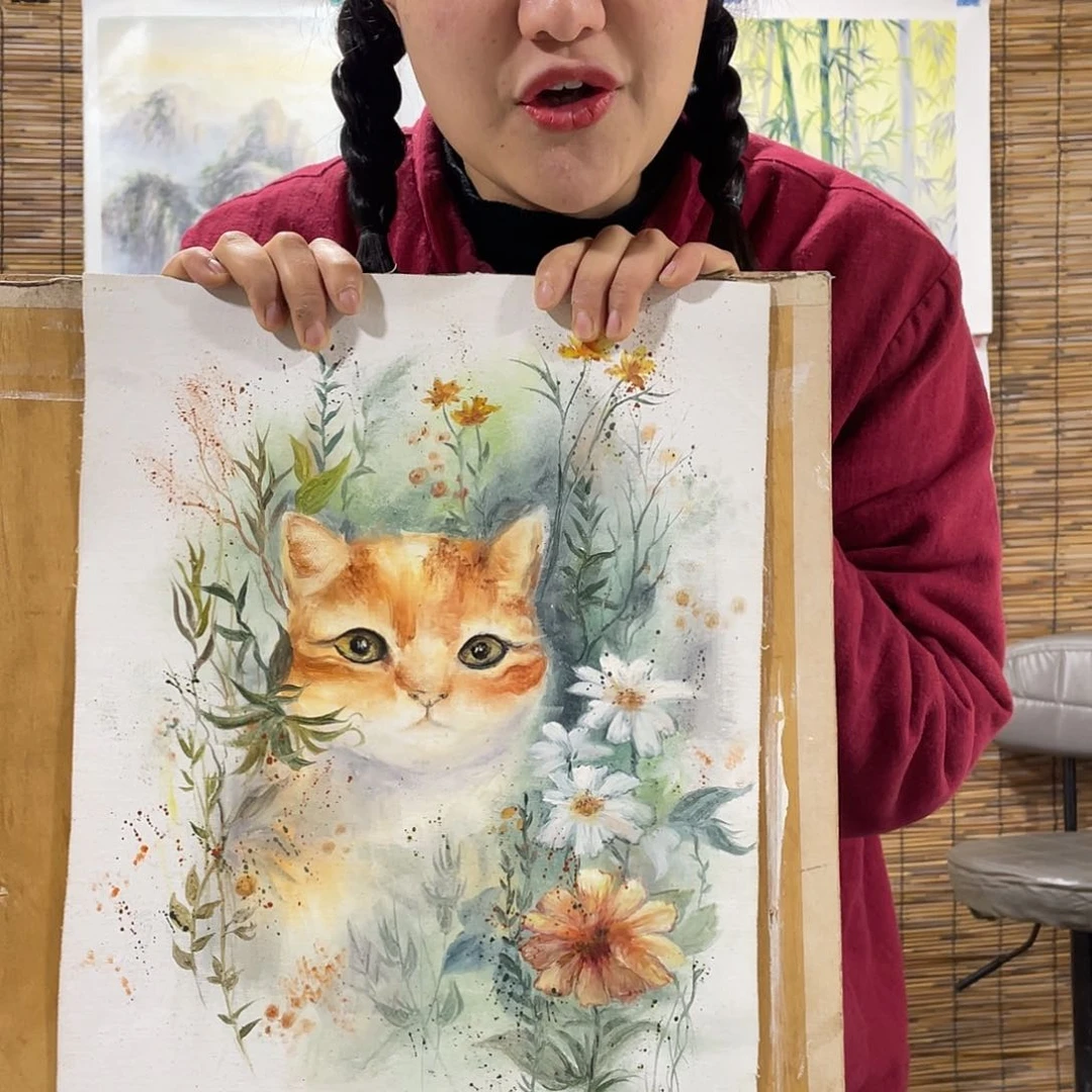 油画薇爽恭喜竞拍成功