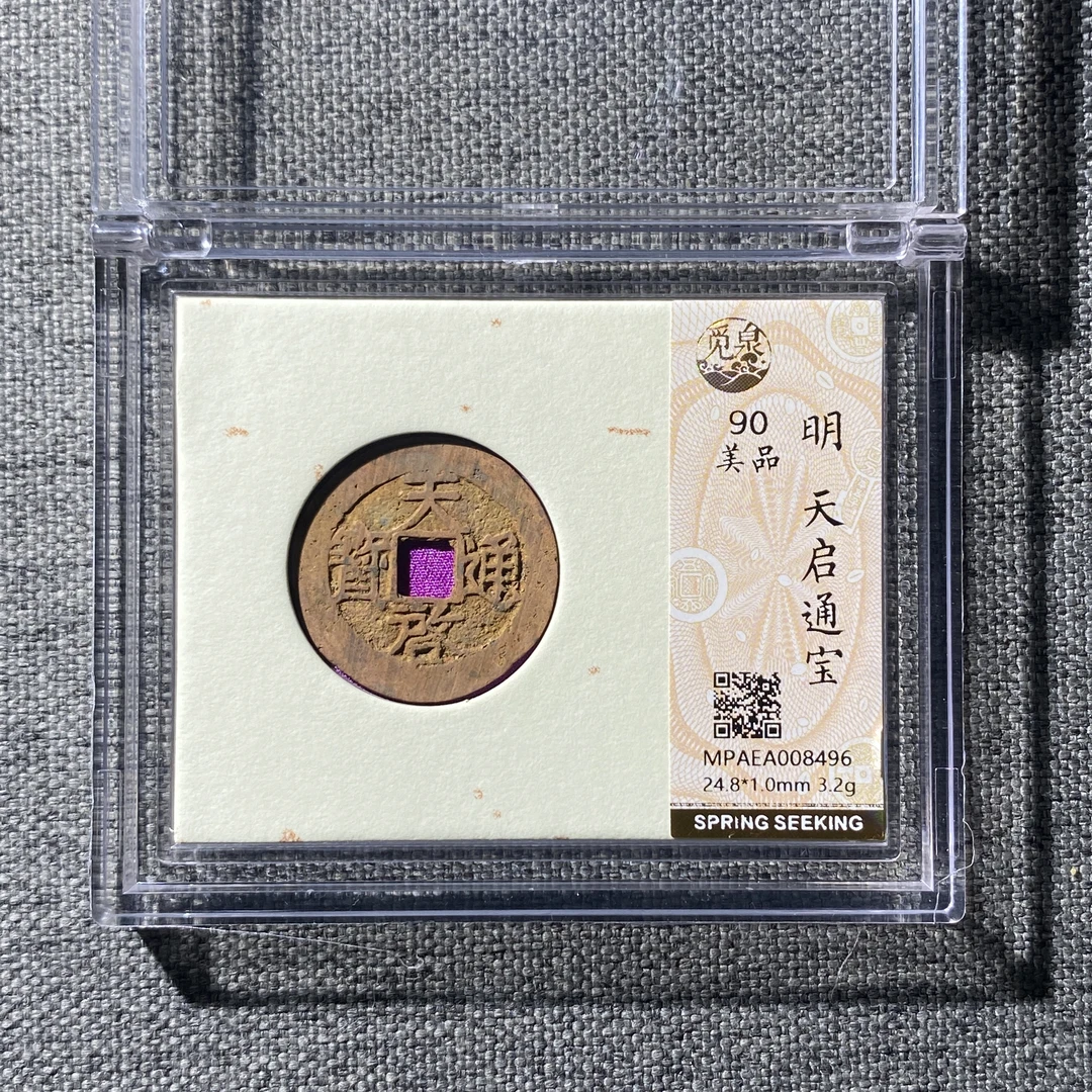 X109-71天启通宝8496--