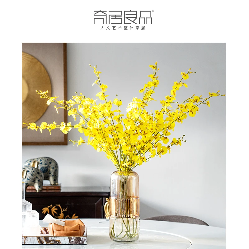 【奇居腾飞】跳舞兰仿真花艺客手工逼真蝴蝶花卉