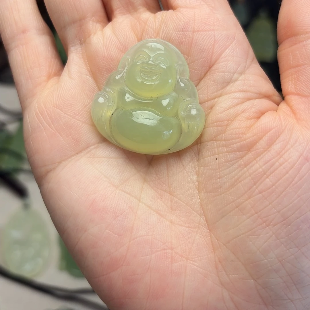 岫玉合金颈饰吊坠