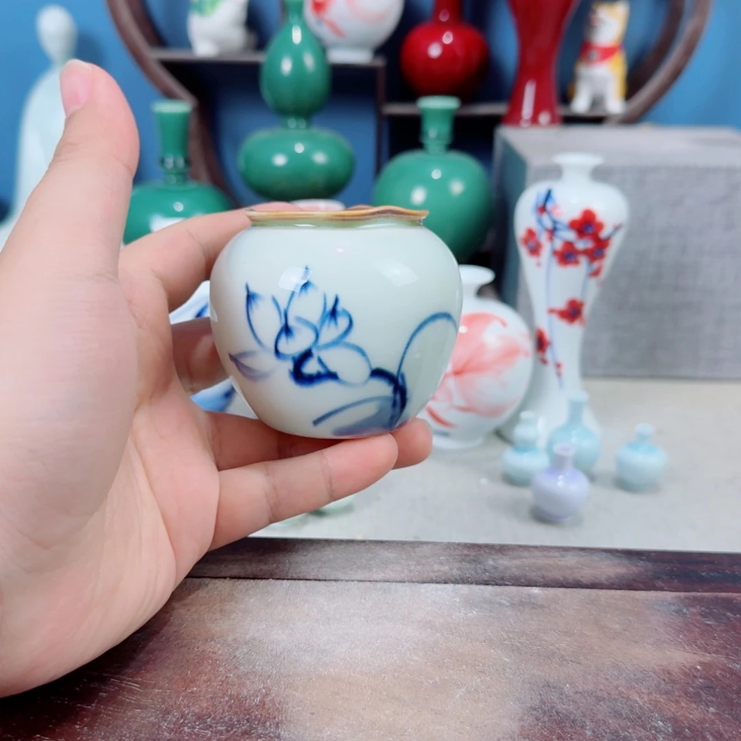 陶瓷手工小花器摆件