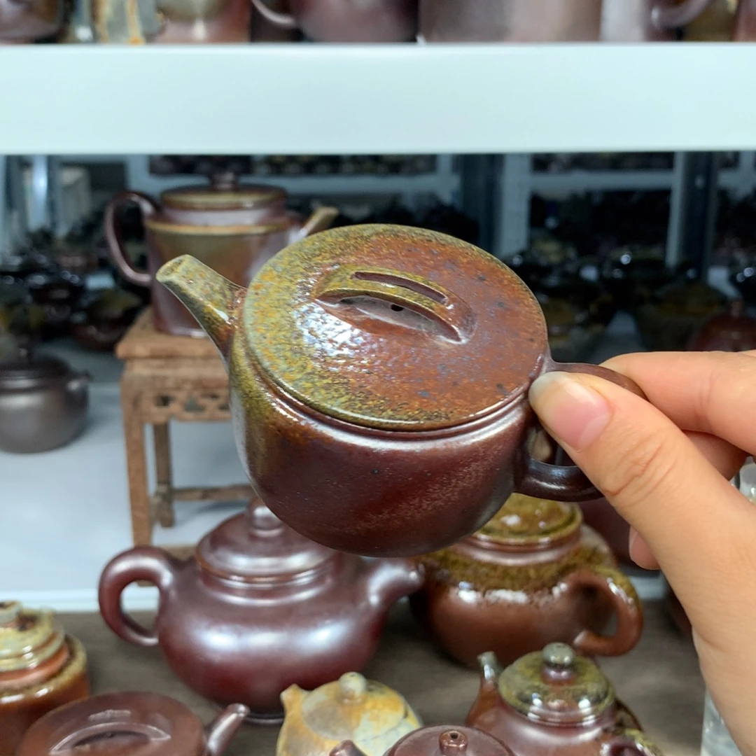 紫砂茶壶纯自然柴烧
