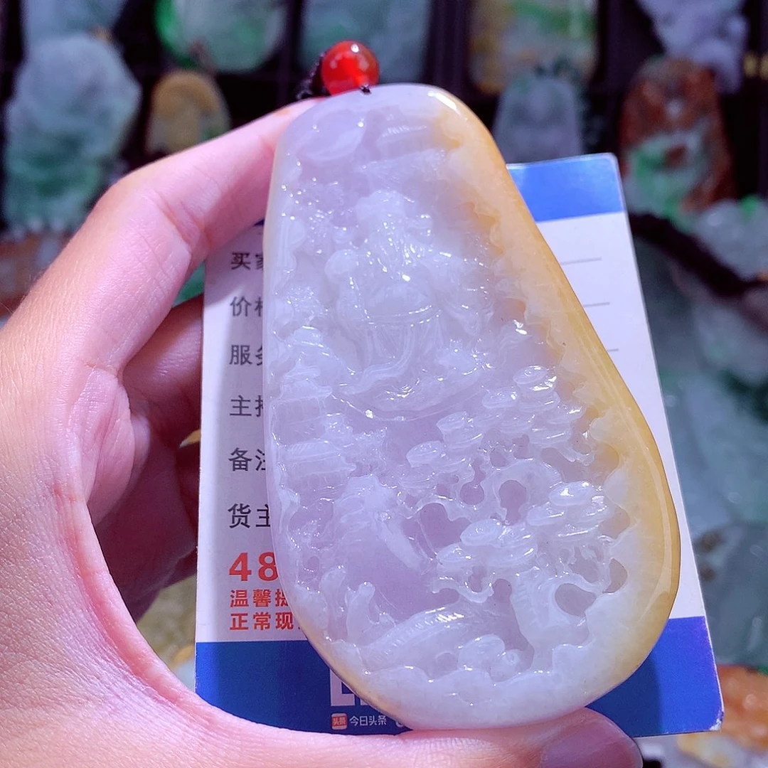 颈饰未镶嵌翡翠天然