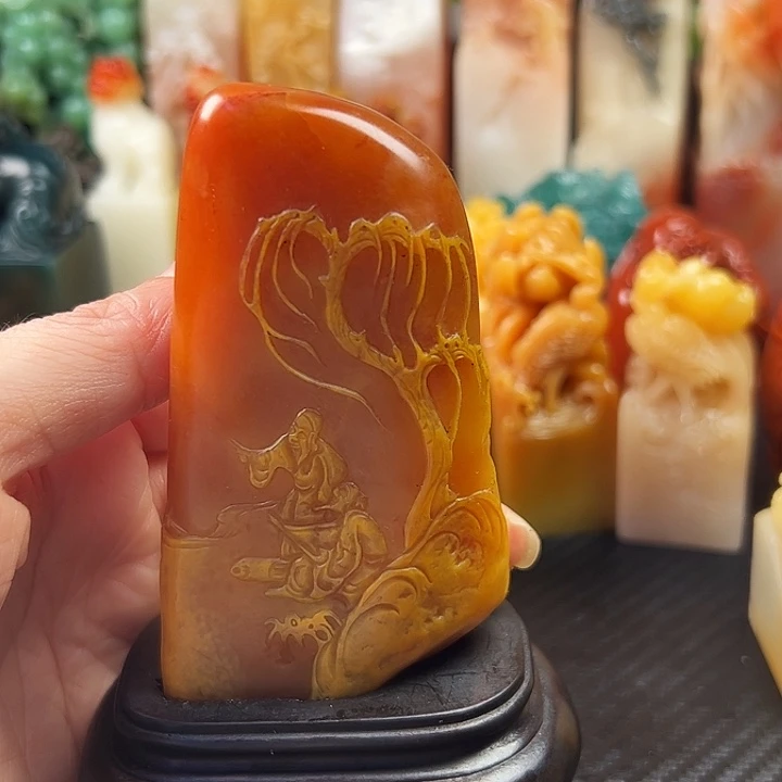 虎***林寿山石印石寿山石篆刻章