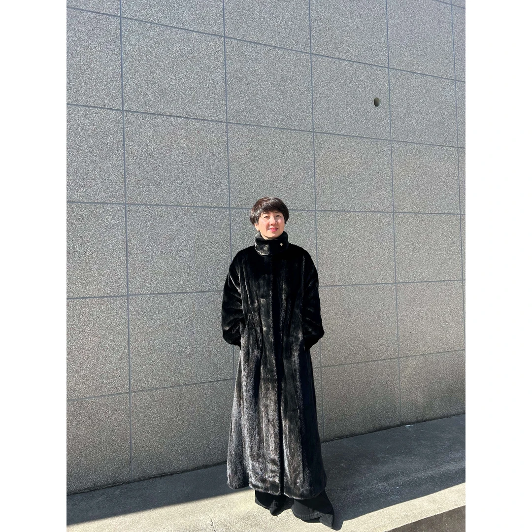 BAOYI鲍艺 2025国风长款全抽母皮立领水貂大衣