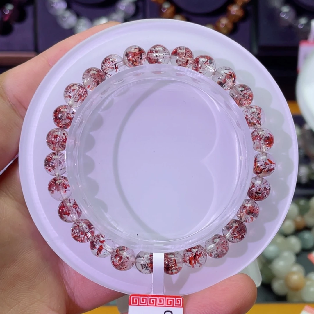 未镶嵌手链水晶金草莓6.8