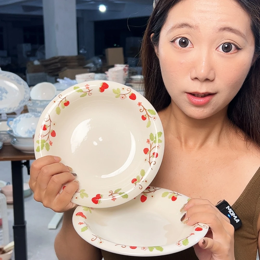 潮州微瑕陶瓷餐具7寸