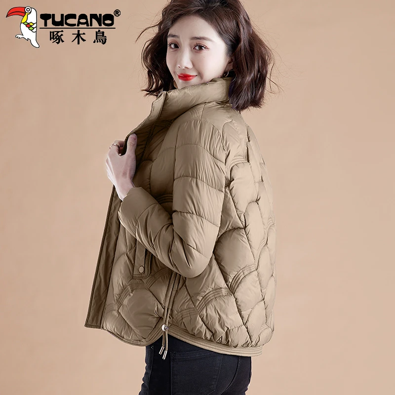 啄木鸟棉服女冬季妈妈2025新款棉衣女士洋气棉袄时尚短款外套