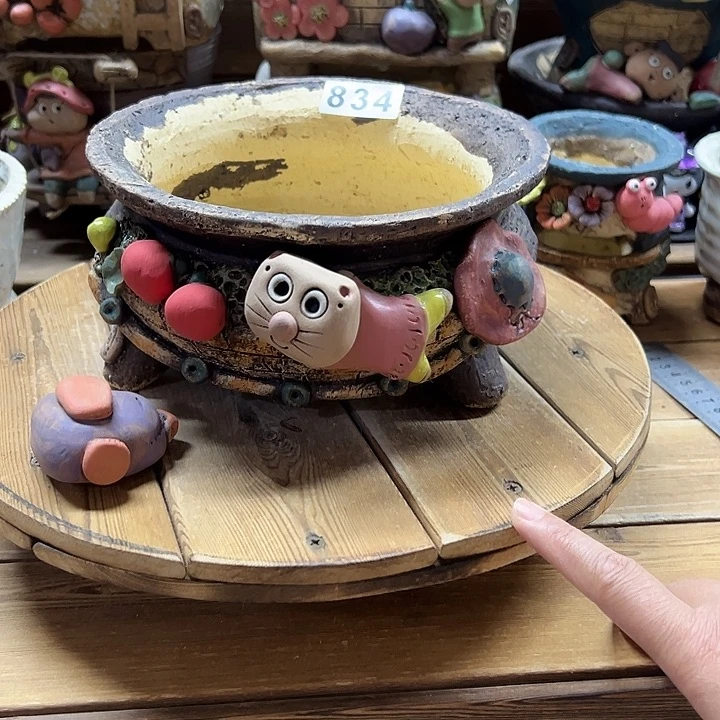 嘻哈多肉花盆百搭