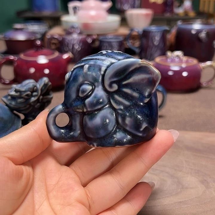 秦***活钧瓷茶器摆件精品
