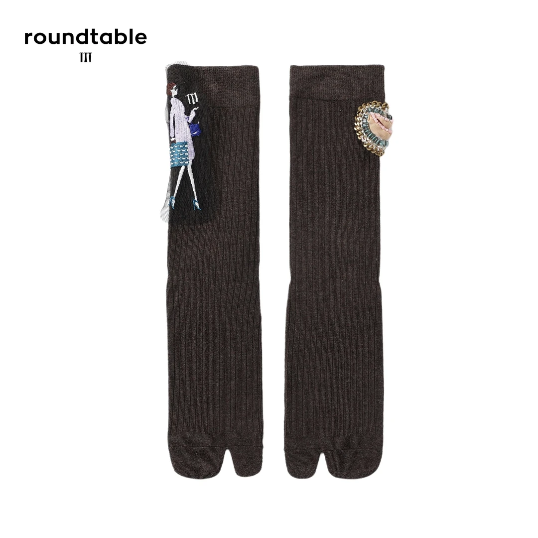 时尚钉珠重工分趾袜 TGS9606518