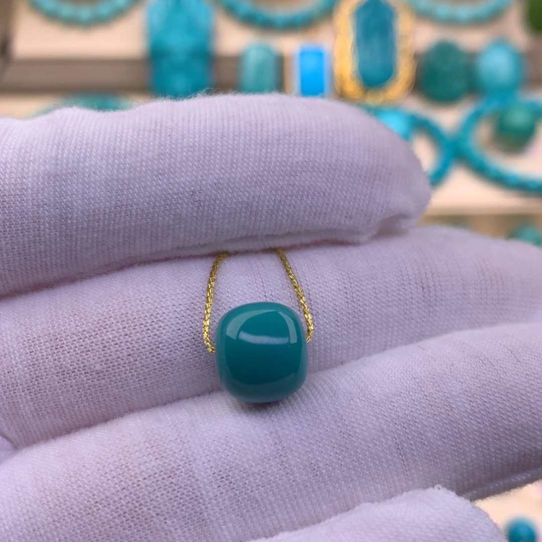 未镶嵌绿松石珠宝奇石10.2*9.2