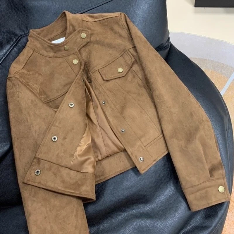 短款时尚短外套女春秋新款2025爆款洋气流行小个子高级感夹克上衣