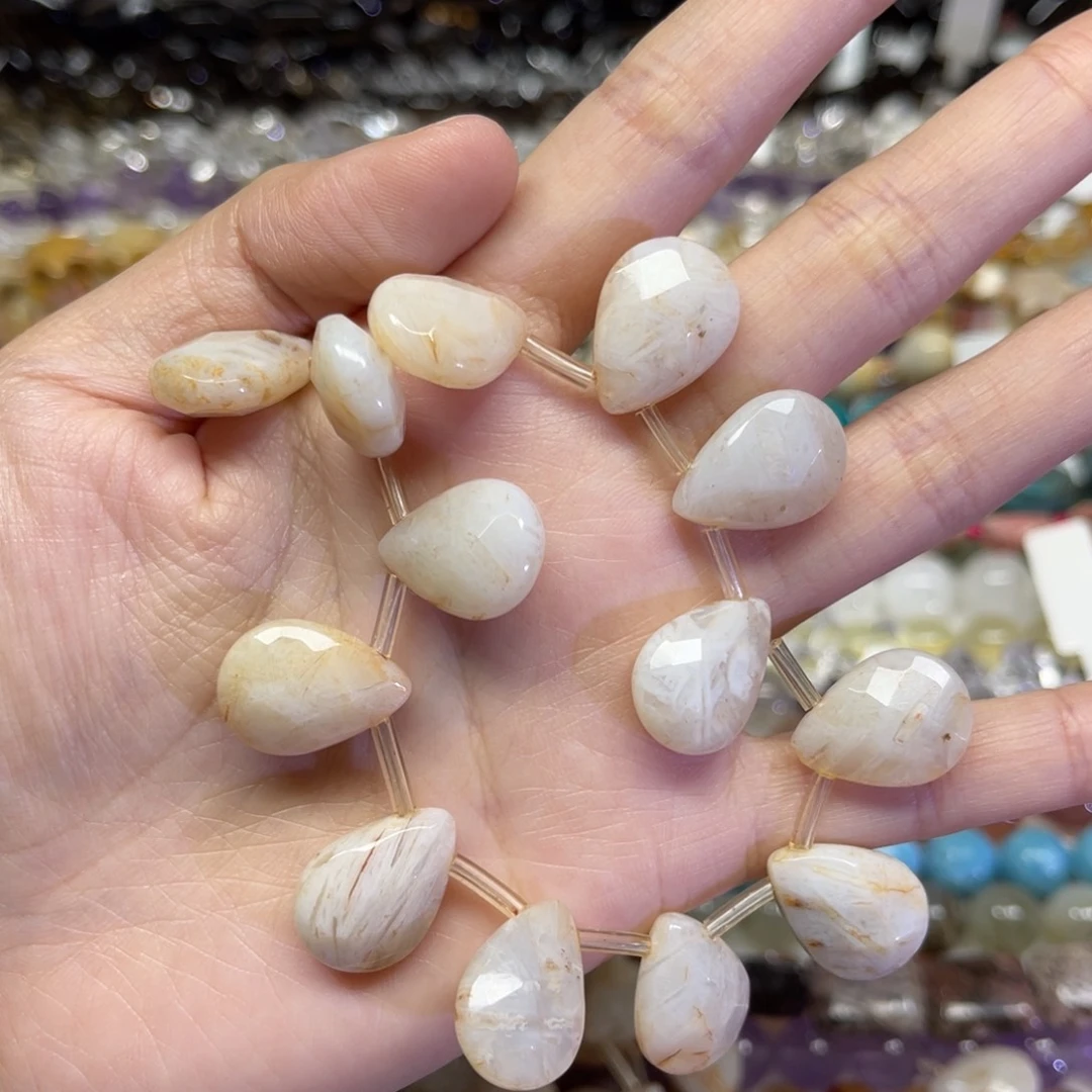 玛瑙/玉髓散珠天然玛瑙卡18共13颗