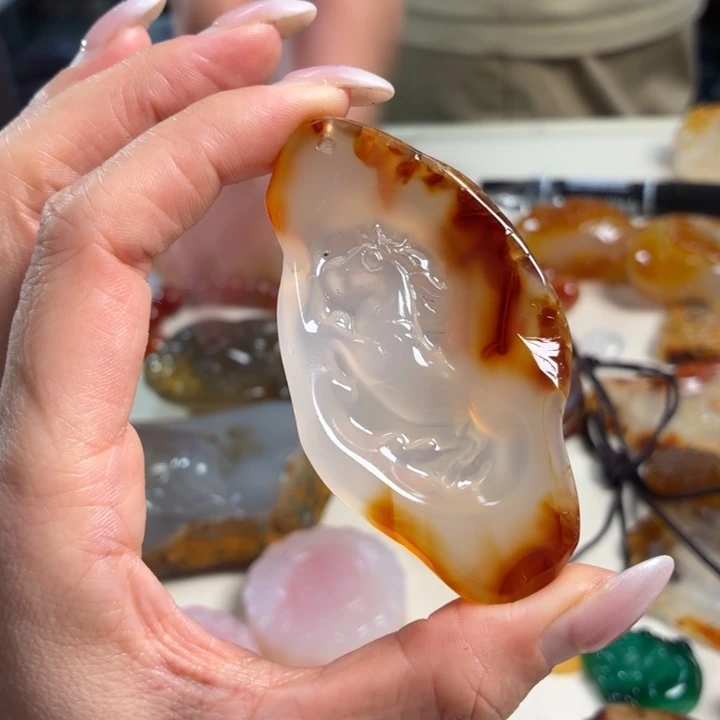 玛瑙/玉髓未镶嵌吊坠(不含链)