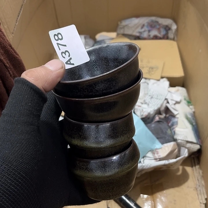 麦***子瓷片茶摆件工艺品摆件666